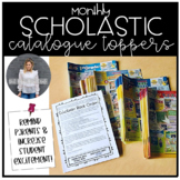 Editable Monthly Scholastic Book Catalogue Coversheets/Toppers