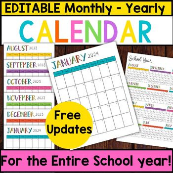 Editable February Calendar 2024, Cat Lover, Valentine 2024, Academic  Planner, Homeschool Calendar, Holiday, Digital Planner, Download, PDF 