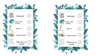 Preview of Editable Morning Checklists