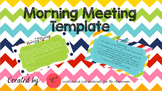 Editable Morning Meeting Power Point Template
