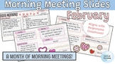 Editable Morning Meeting Slides | February | Responsive Classroom