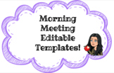 Editable Morning Meeting Template 