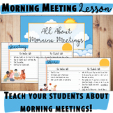 Editable Morning Meetings Lesson Google Slides - Social Em