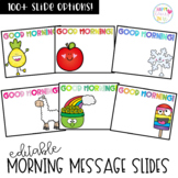 Editable Morning Message Slides- Digital Resource
