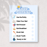 Editable Morning/ Night Checklist with Visuals for Kids