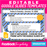 Editable Morning Work Google Slides PPT Templates | Graduation