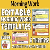 Editable Morning Work Templates for Entire Year