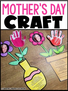 Editable Mother's Day Craft - Mother's Day Flowers and Poem Craftivity