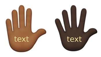 Preview of Editable Multicultural Word Hands