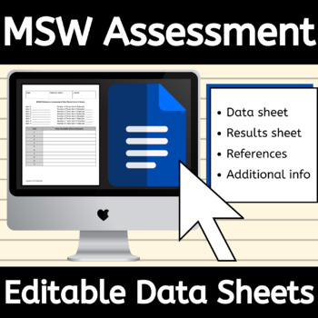 Preview of Editable Multiple Stimulus With Replacement MSW Preference Assessment Data Sheet