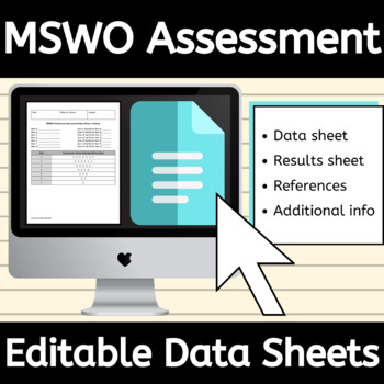 Preview of Editable Multiple Stimulus Without Replacement Preference Assessment Data Sheet