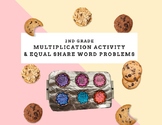 Editable Multiplication & Equal Share Cookie Activity - 2n