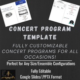 Editable Music Concert Program Template | Edit with Google