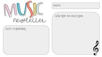 Preview of Editable Music Newsletter