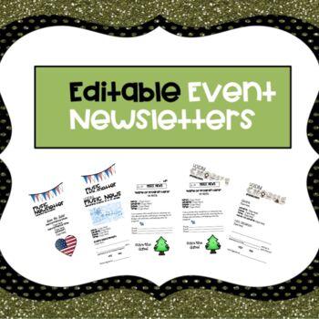 Preview of Editable Music Program Newsletters