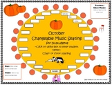 Two Editable Music Seating Charts for October