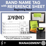 Editable Music Stand Name Tags w/ Handout (Scales, Key Sig