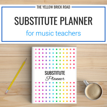 Preview of Editable Music Substitute Binder - music sub binder - music sub planner