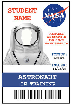 Preview of Editable NASA Badges