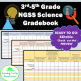 Science Grade Book- Editable (3rd-5th Grade)