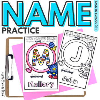 Preview of Name Activities for Preschool, PreK and Kindergarten | Back to School SET 4