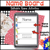 Editable Name Mat - Name Practice Activities