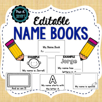 Preview of Editable Name Book