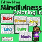 Editable Name Coloring In (Mindfulness)