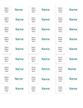 Editable Name Labels with customized Pic by All About Middle School Math