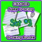 Editable Name & Name Tracing Slow Growing Bundle - Set 3