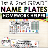 Editable Desk Name Plate / Student Desk Name Tags / 1st an