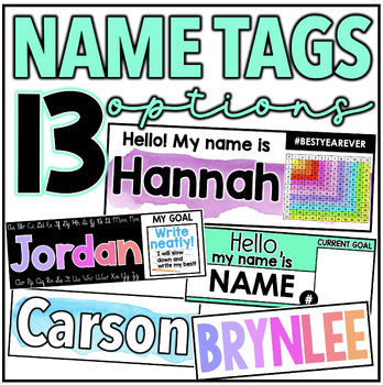 Preview of Name Tags [13 OPTIONS]
