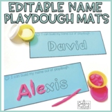 Editable Name Playdough Mats | Back to School Activity | F