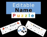 Editable Name Practice: A Name Puzzle
