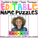 Editable Name Puzzles with Pictures