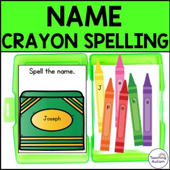 Preview of Editable Name Spelling Practice | Free Task Box for Special Education