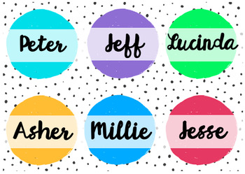 Preview of Editable Name Tags