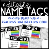 Editable Name Tags