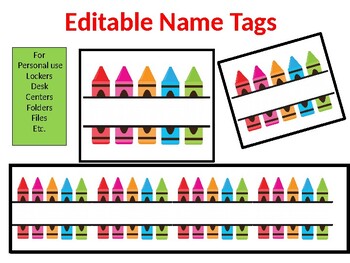 editable name tags by fun teach teachers pay teachers