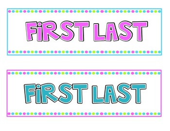 editable name tags bright by fun in 4th teachers pay