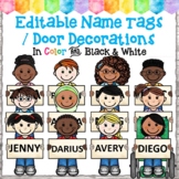 Editable Name Tags/ Door Decorations