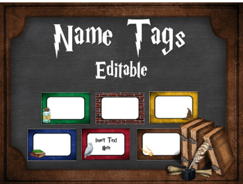 name tags harry potter worksheets teaching resources tpt