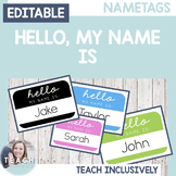 Editable Name Tags: Hello, My Name Is