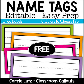 free editable printable tags