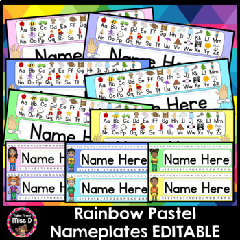 Preview of Name Tags / Nameplates EDITABLE