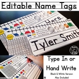 Editable Name Tags Primary Name Plates Desk Plates