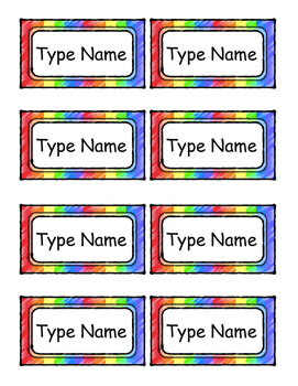 Editable Name Tags, 