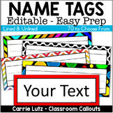 Editable Name Tags & Labels