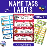 Editable Name Tags and Labels - Animals