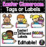 Editable Name Tags or Labels Easter